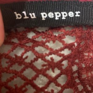 Blu Pepper Tops - Burgundy Bell Sleeve Top size S Blu Pepper Tops - Burgundy Bell Sleeve Top size S